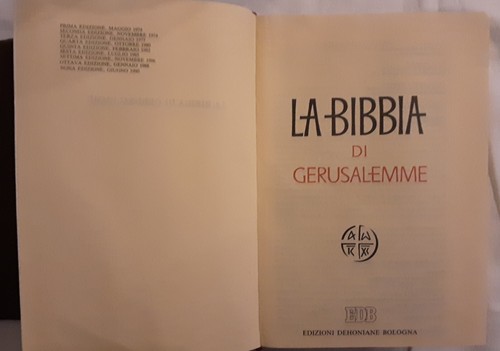 Bibbia gerusalemme - bibbia,